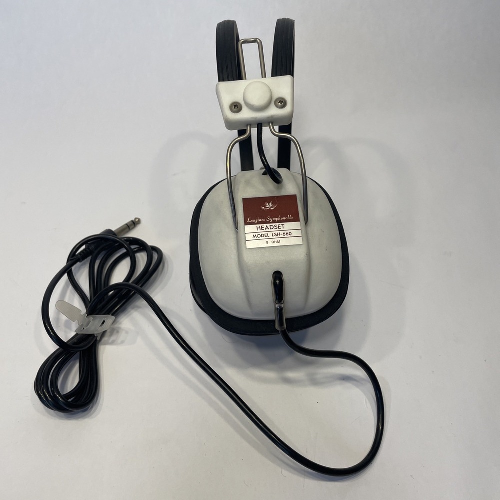 Vintage Longines Symphonette Headset Model LSH-660 Stereo Headphones Tested
